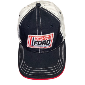Powered By Ford Racing Association Adjustable Hat Cap H3 Headwear Black White